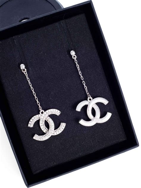 authentic chanel earrings for cheap|chanel swarovski earrings.